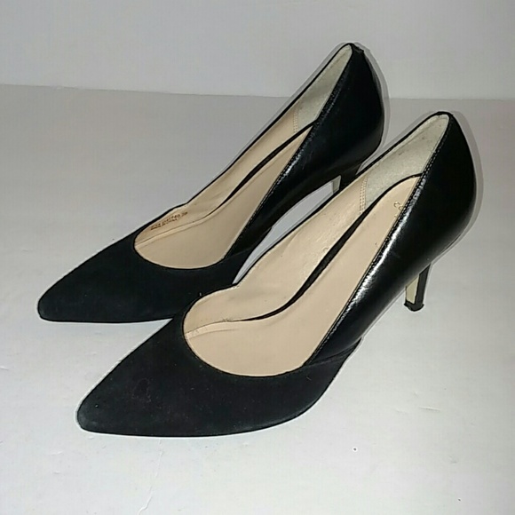cole haan suede heels